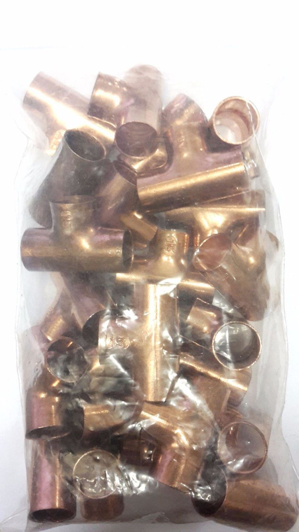 NEW COPPER EQUAL TEE 15MM FITTING