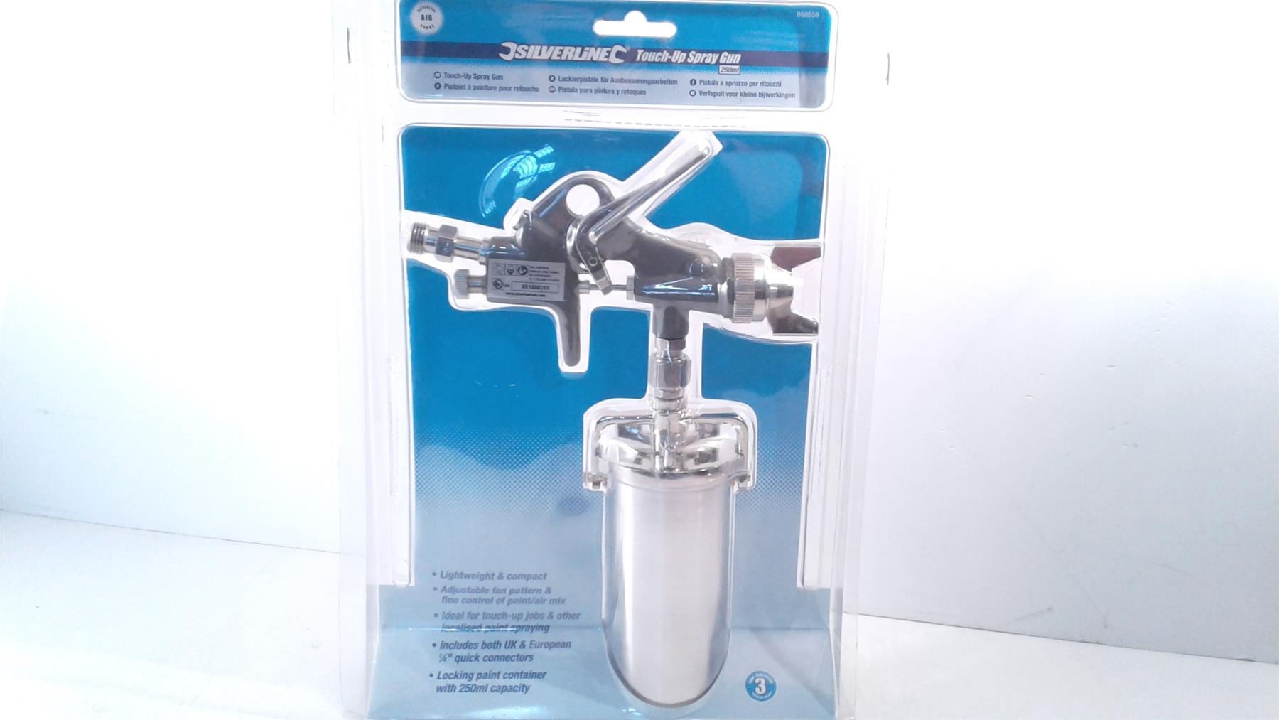 Silverline 868558 Spray Gun Touch Up ,250 ml