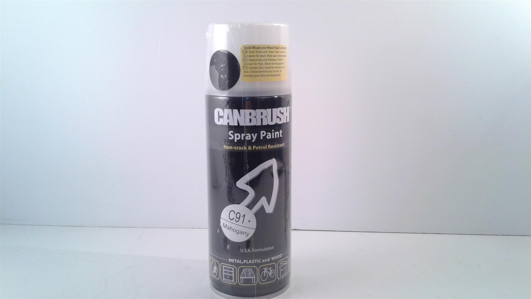 Canbrush Spray Paint C91 Mahogany for metal, plastic and wood