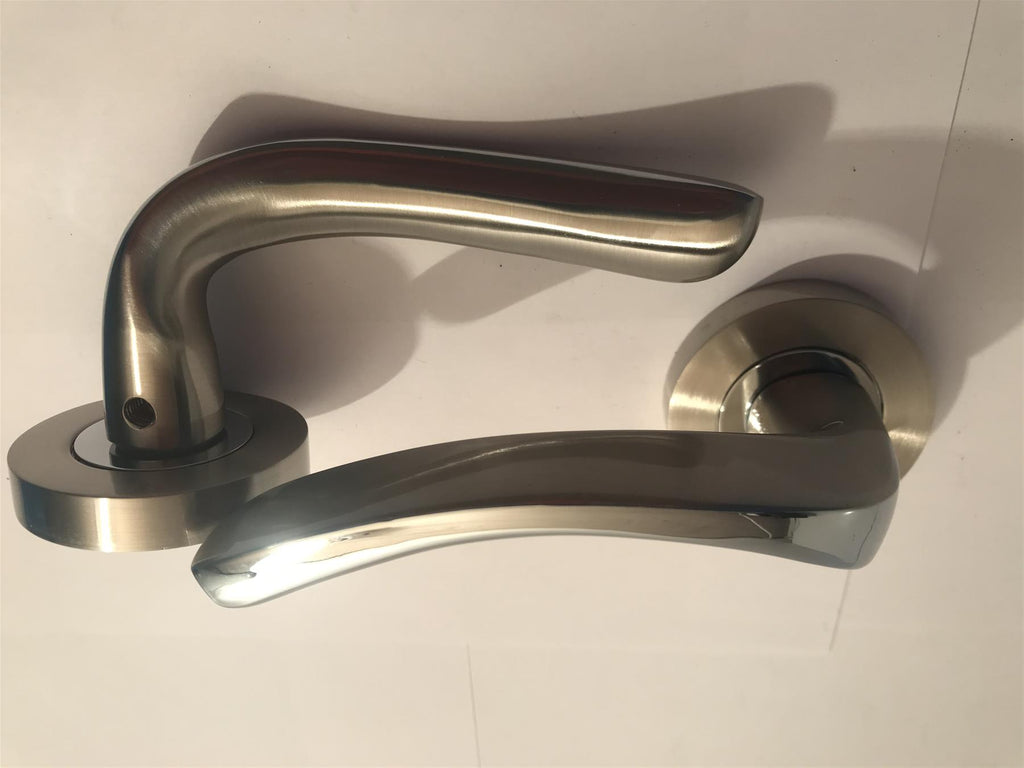 Supreme Thames Lever On Rose Satin Nickel Chrome Plated 30046
