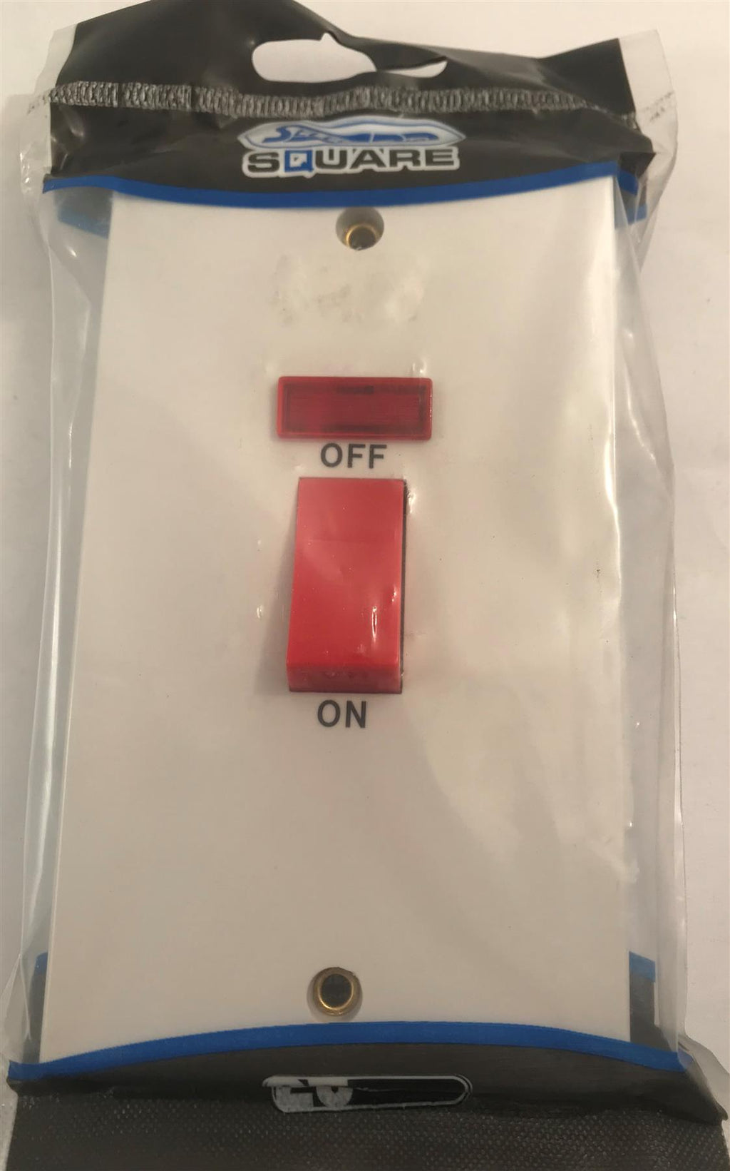 Selectric Square 45 Amp DP Switch 2 Gang with Neon  LG952N