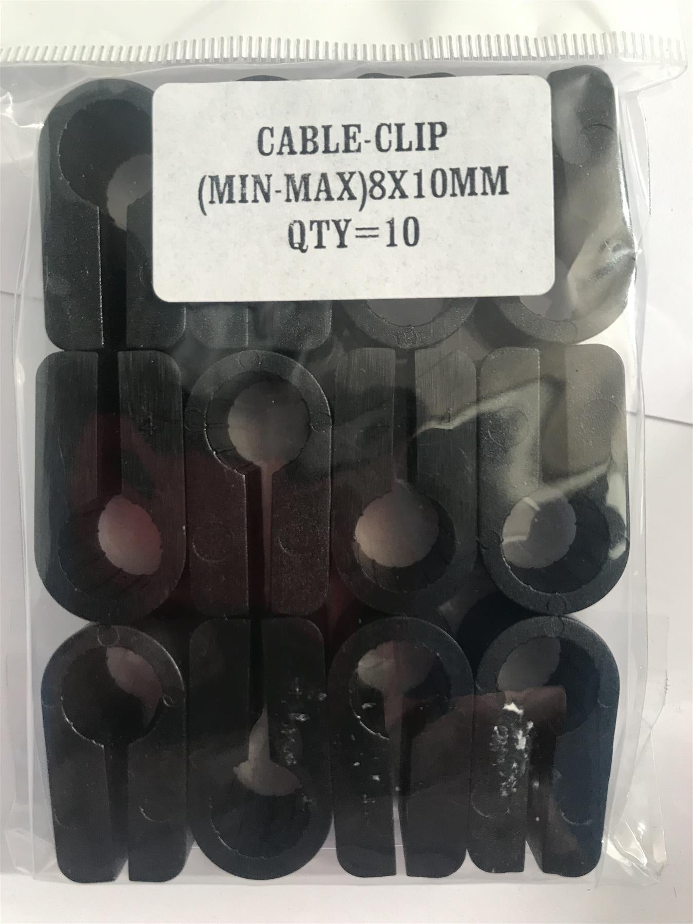 Cable Cleat (Min-Max) 8 - 10mm (10 Pack)
