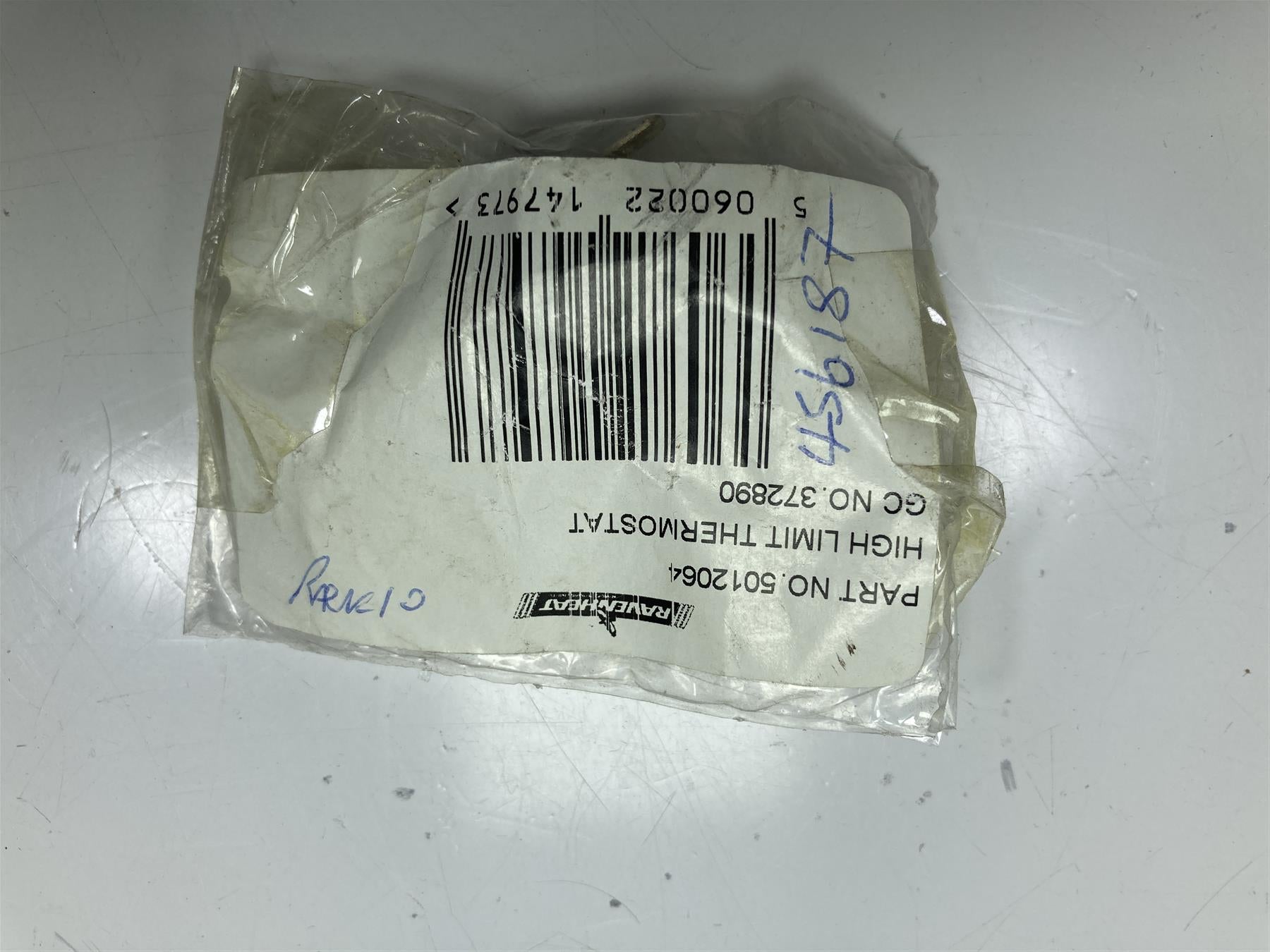 RAVENHEAT RSF20/20E RS20/20ET NG & LPG 820/20 820/20T HIGH LIMIT STAT 5012064