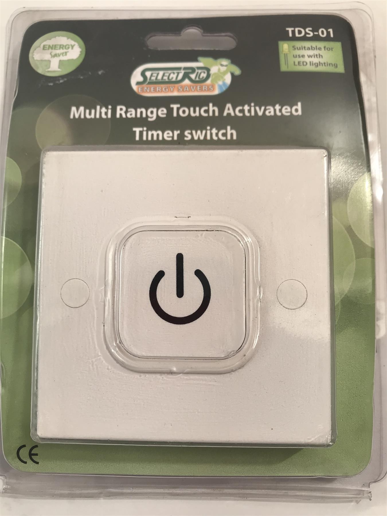 Selectric Multi Range Touch Activated Timer Switch 1 Sec to 2 Hours  TDS-01