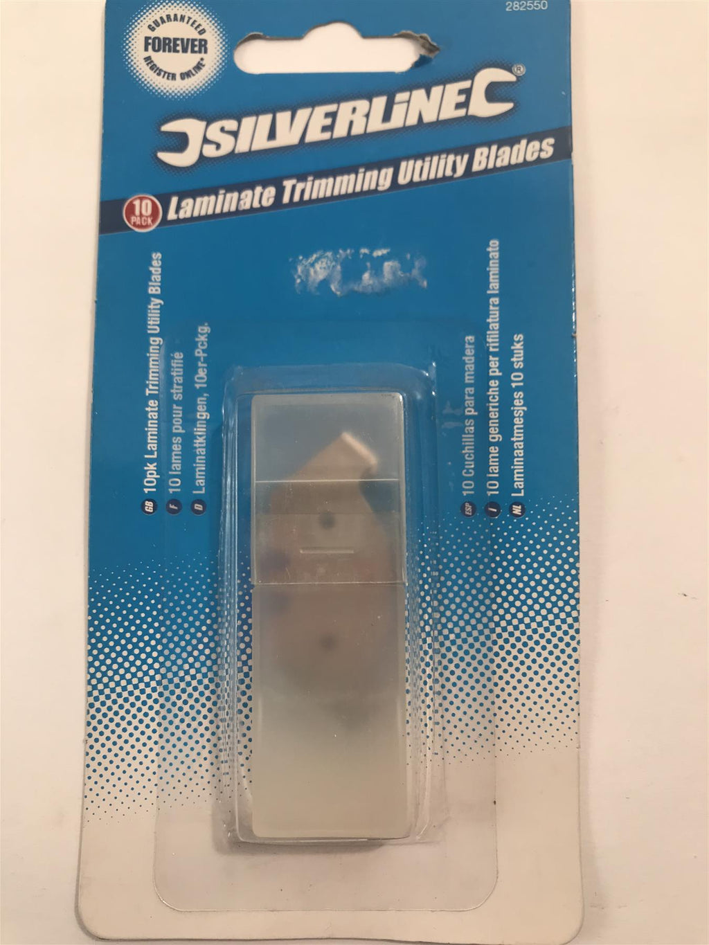Silverline Laminate Trimming Utility Blades (10 Pack)
