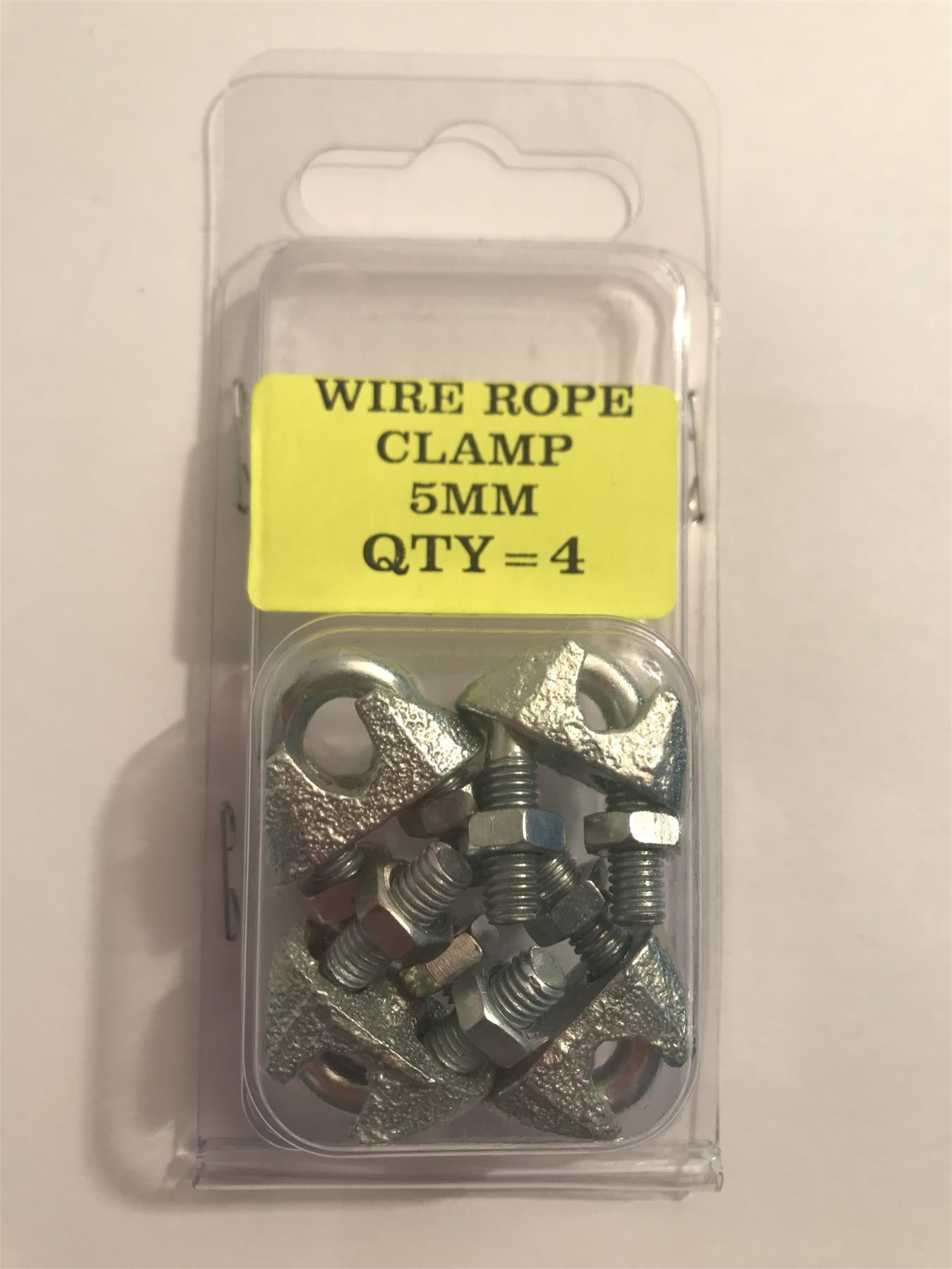 Wire Rope Clamp 5mm (4 Pack)