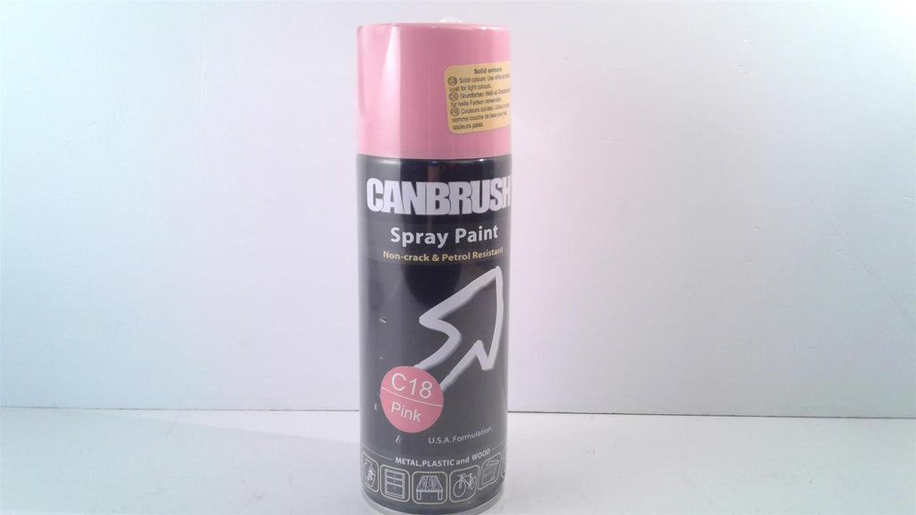 Canbrush Spray Paint C18 Pink for metal, plastic and wood