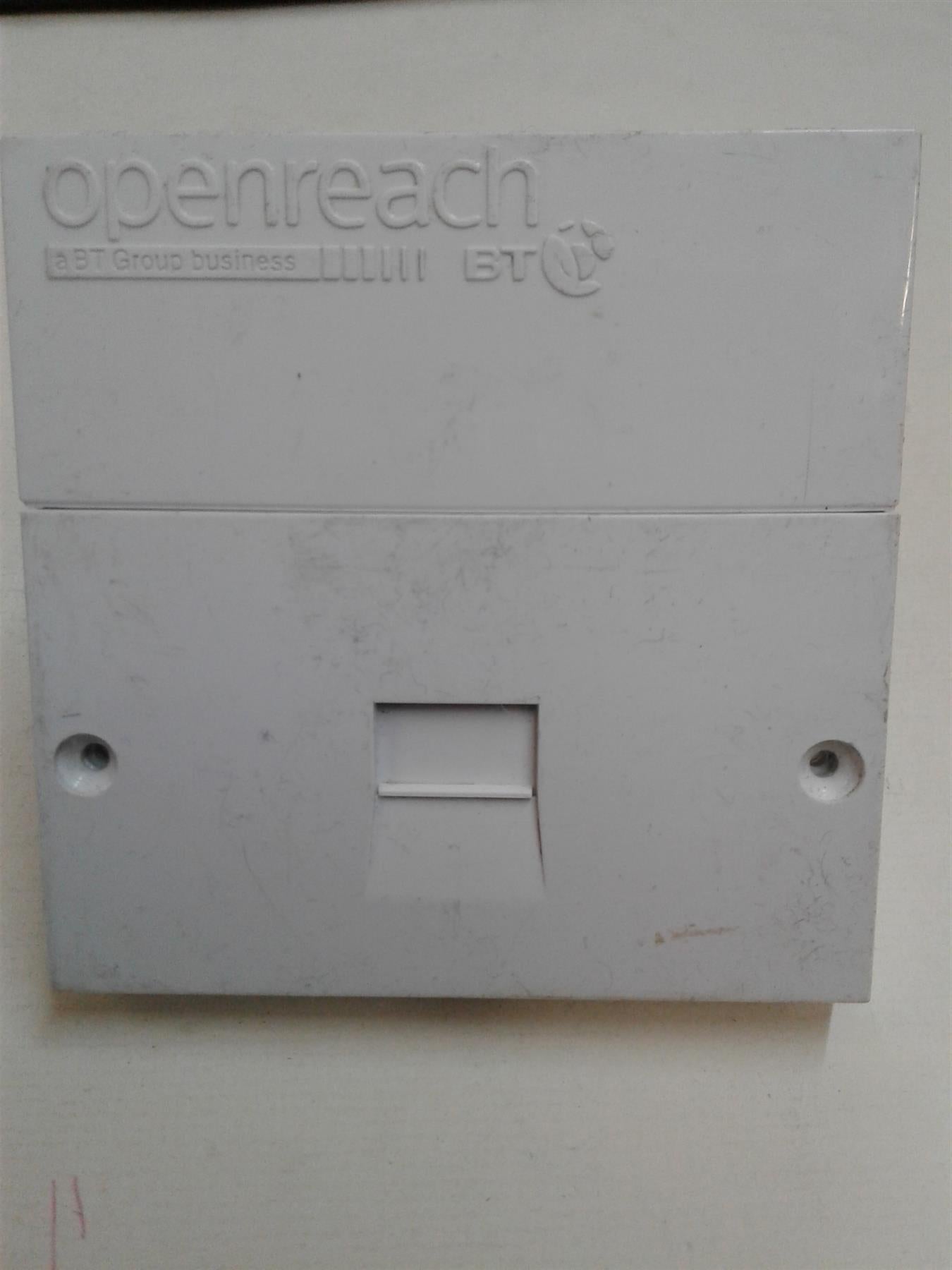 BT OPENREACH MASTER TELEPHONE SOCKET FACE COVER NTE5 85mm