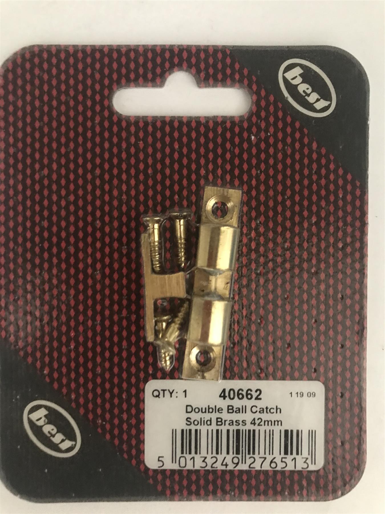 Best Double Ball Catch Solid Brass 42mm  40662