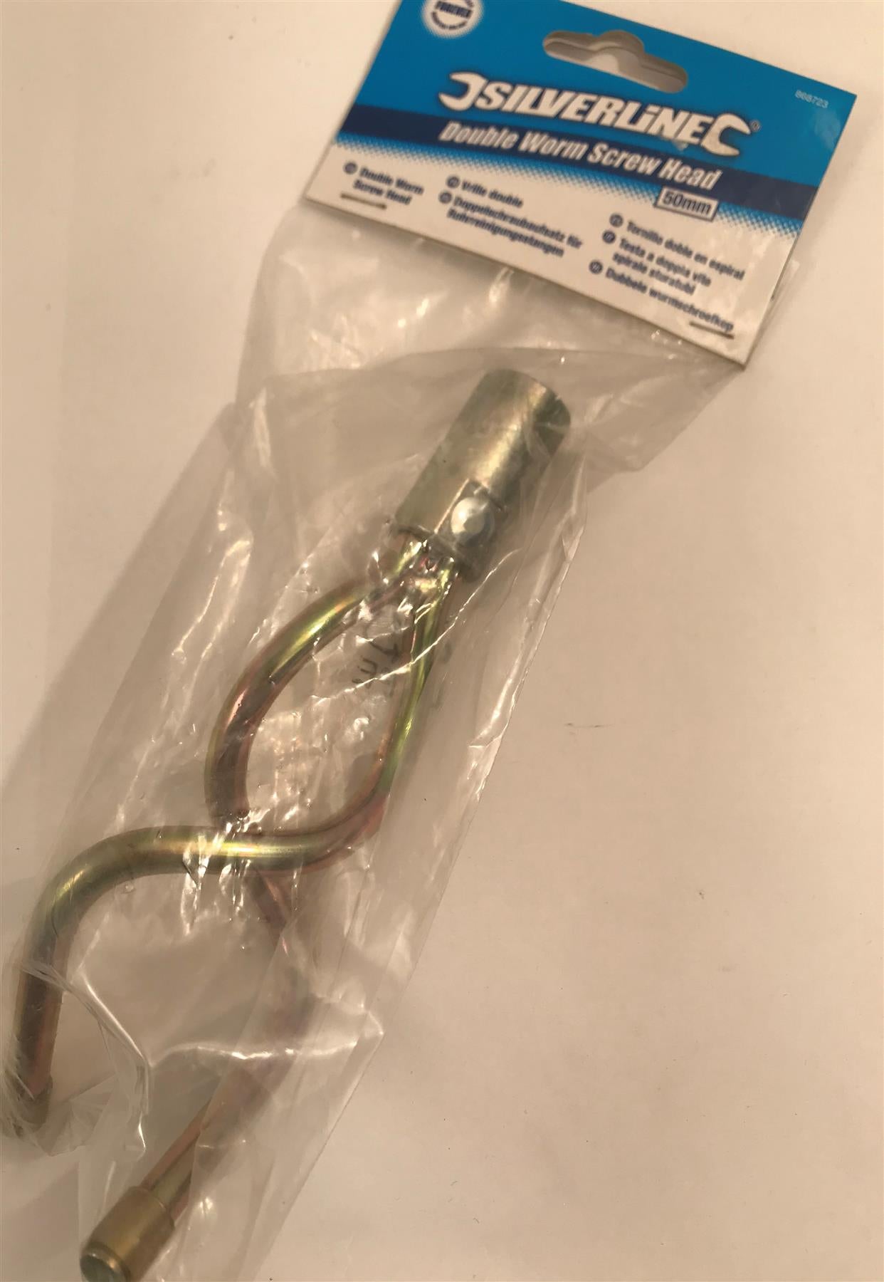 Silverline Double Worm Screw Head 50mm 868723