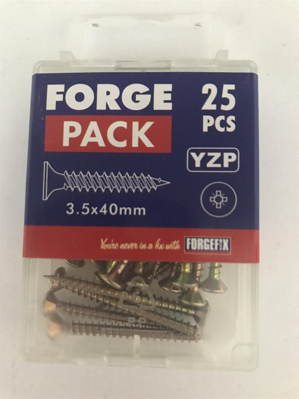 Multi-Purpose Pozi Screw 3.5 x 40mm FORFPMP3540Y Pack 25