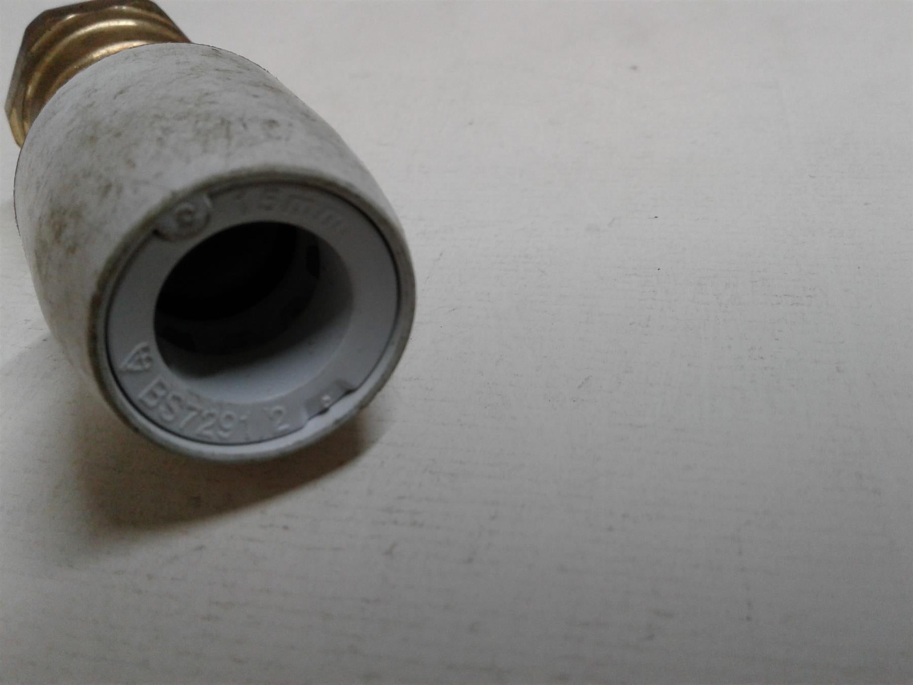 NEW HEP2O STRAIGHT TAP CONNECTOR 15mm 3/4" HD25A/15W (EACH)