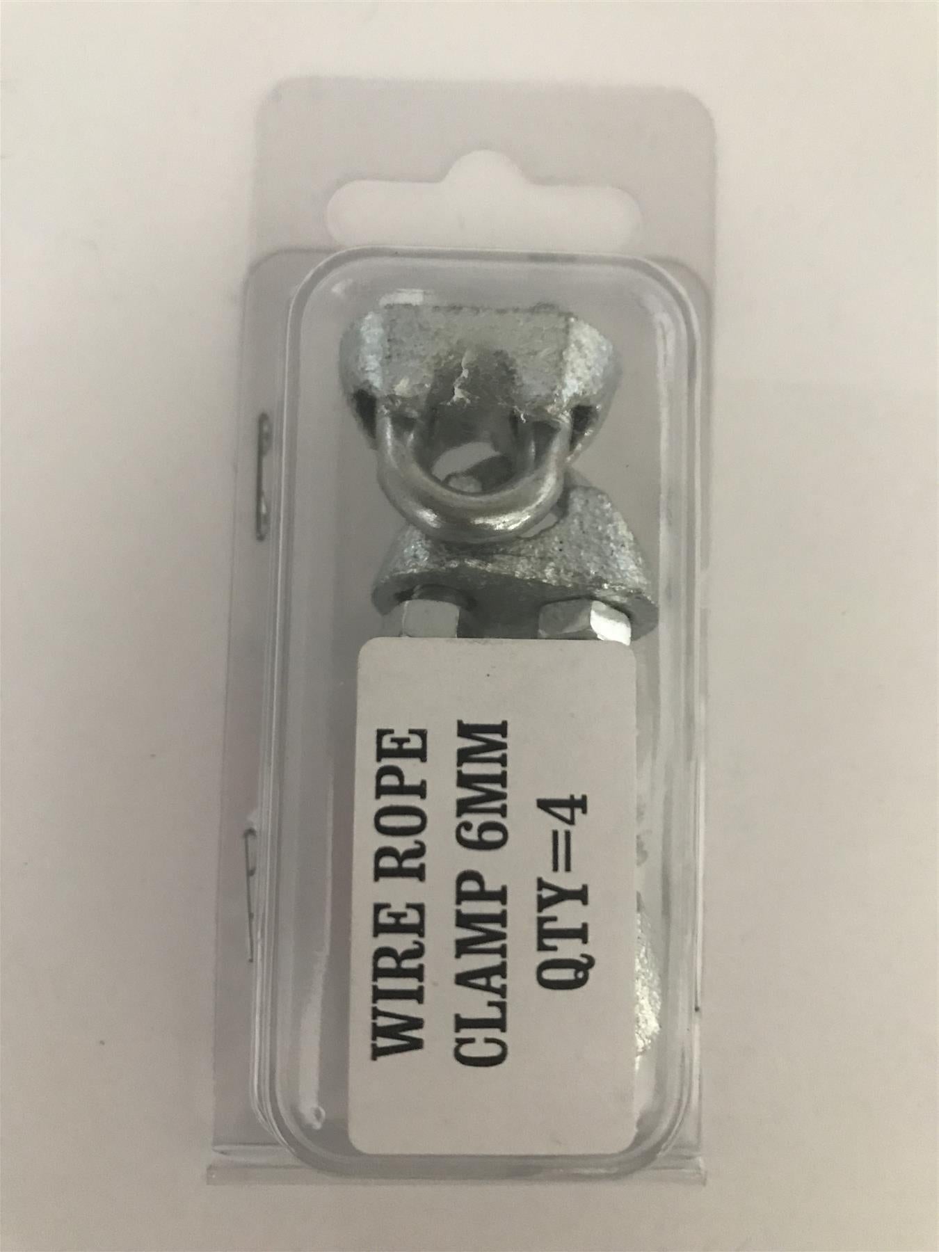Wire Rope Clamp 6mm (4 Pack)