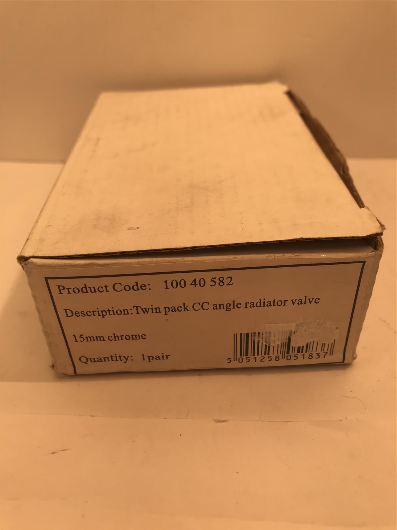Chrome 15mm Angle Radiator Valves (Twin Pack)