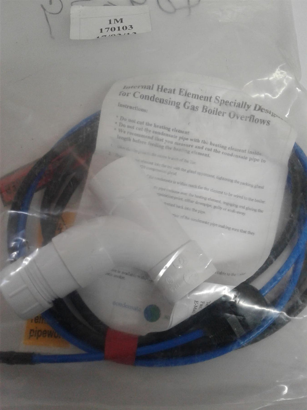 NEW  CONDENSATE HEAT ELEMENT CABLE 1 METER 409079