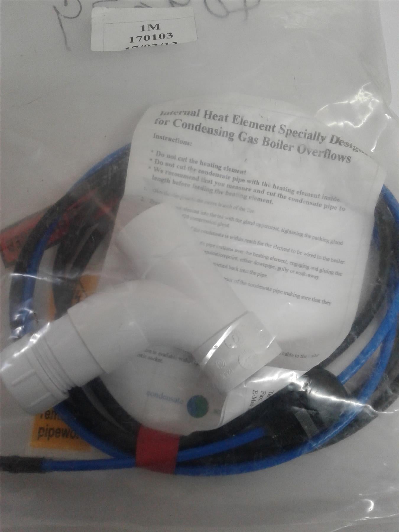 NEW  CONDENSATE HEAT ELEMENT CABLE 1 METER 409079