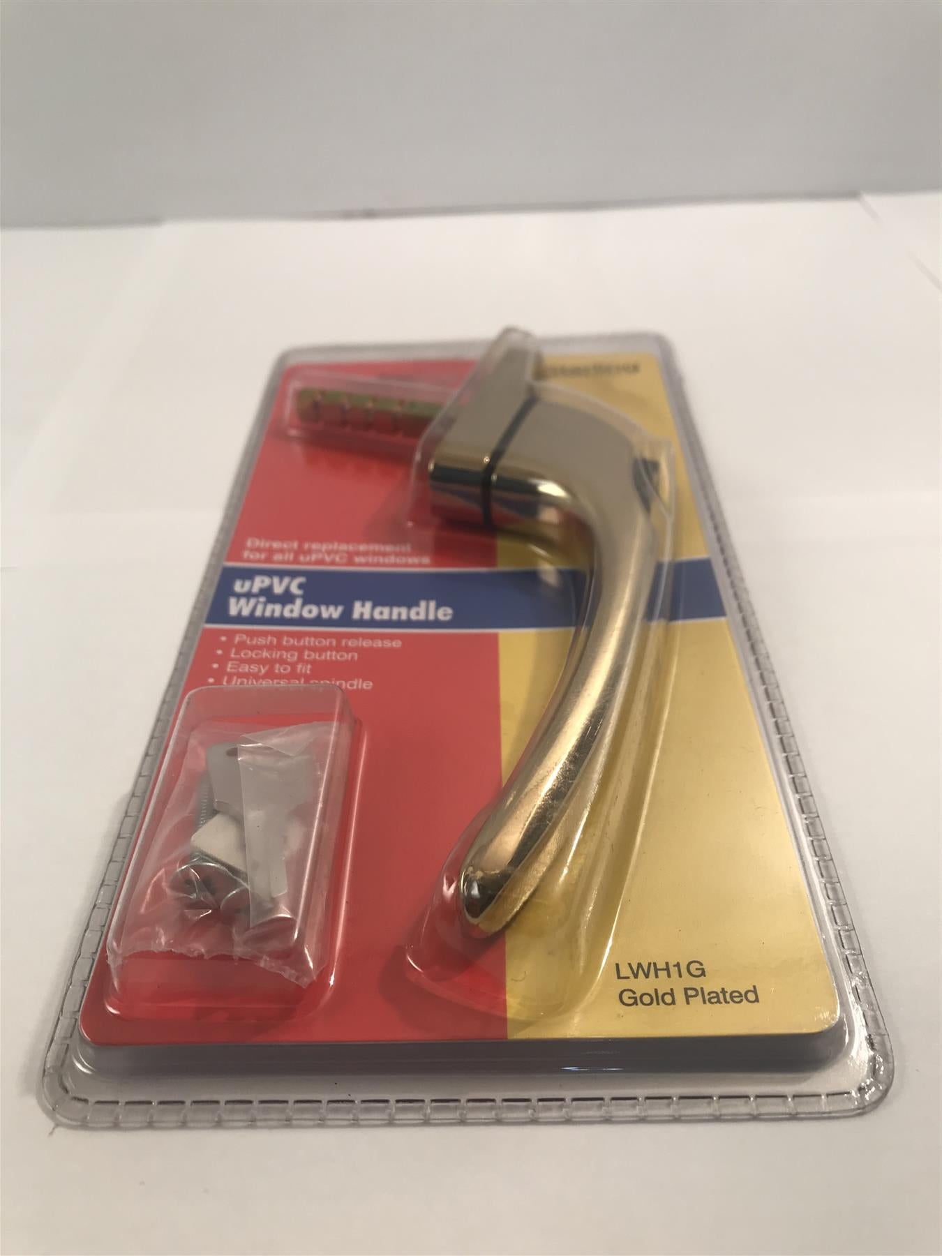 Sterling UPVC Window Handle Inline GOLD LWH1G