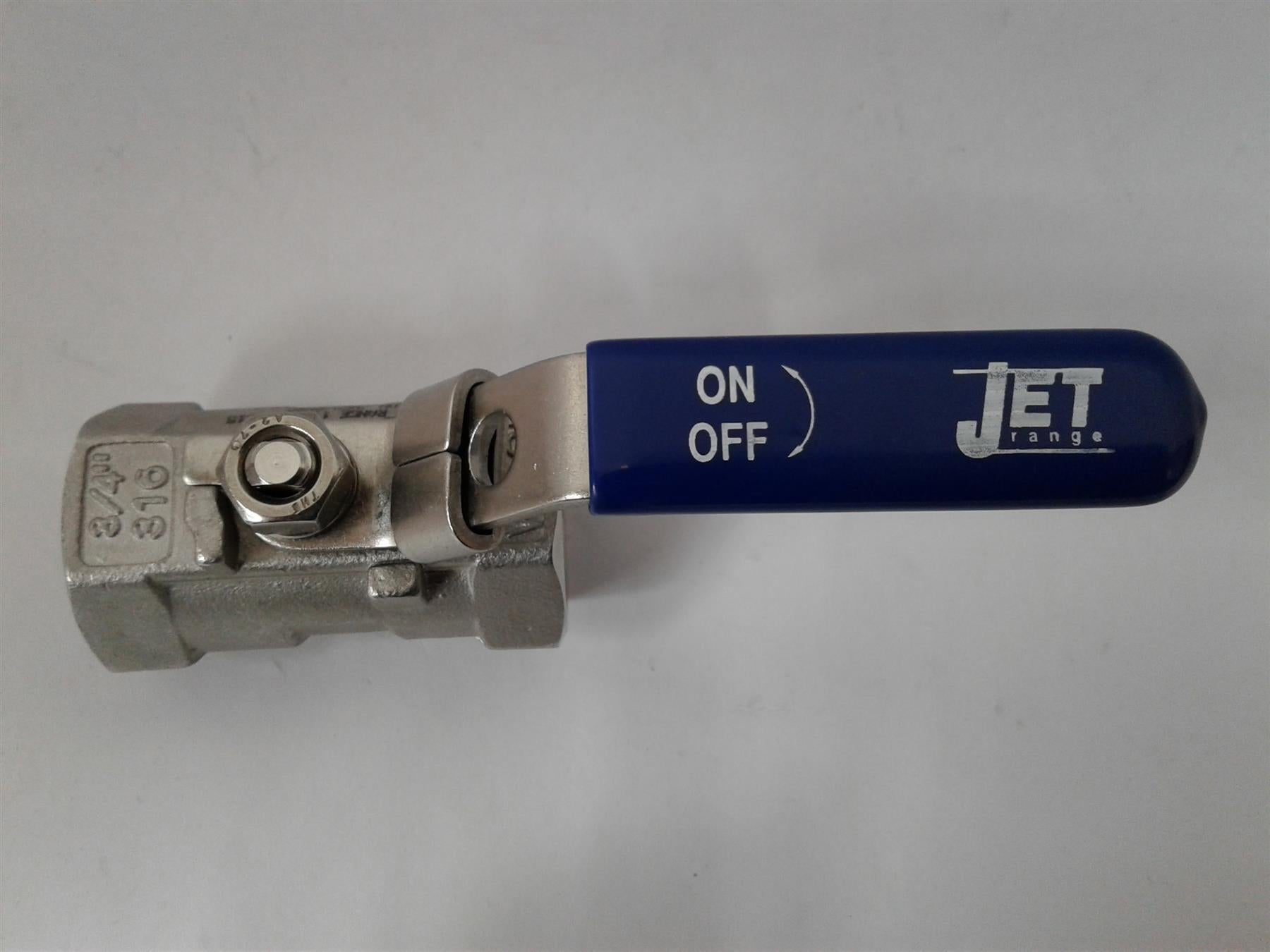 New Jet Range 2 Way Stainless Steel Ball Valve water gas 316 1000 WOG 3/4"