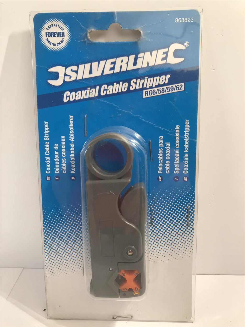Silverline Coaxial Cable Strippers 100mm Stripping Capacity 4 - 12mm 868823
