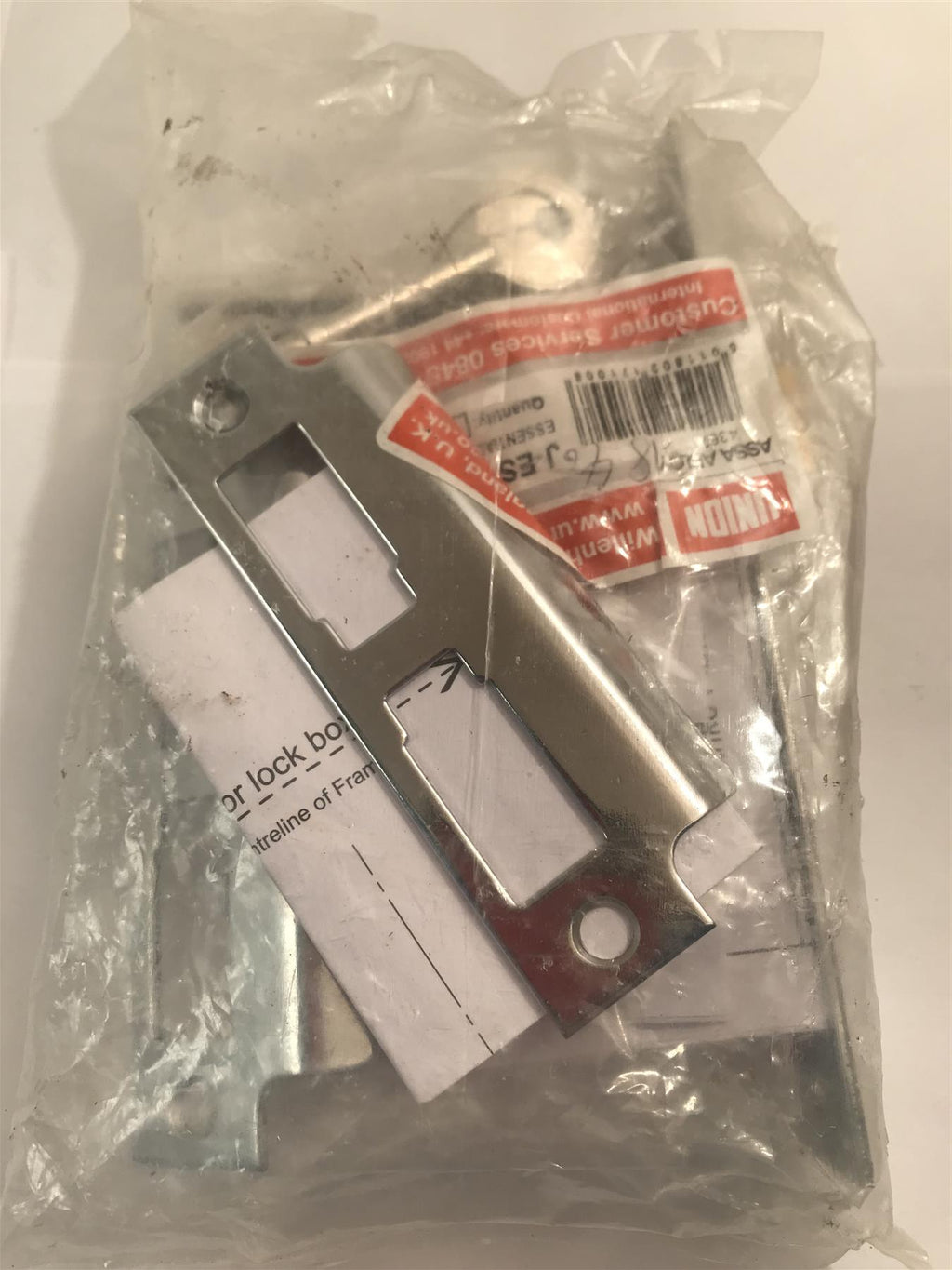 Union J-ES-SL Essential 3 Lever Mortice Door Sashlock 75mm/3" Chrome Plated