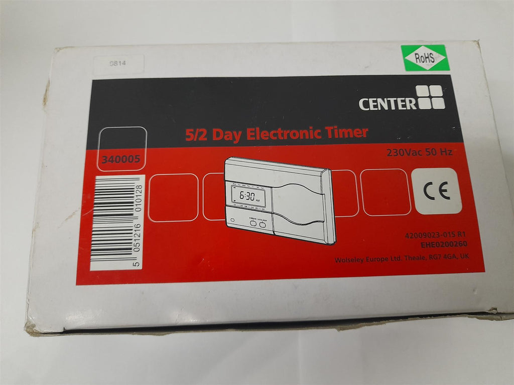 Center 340005 5/2 Day Electronic Timer