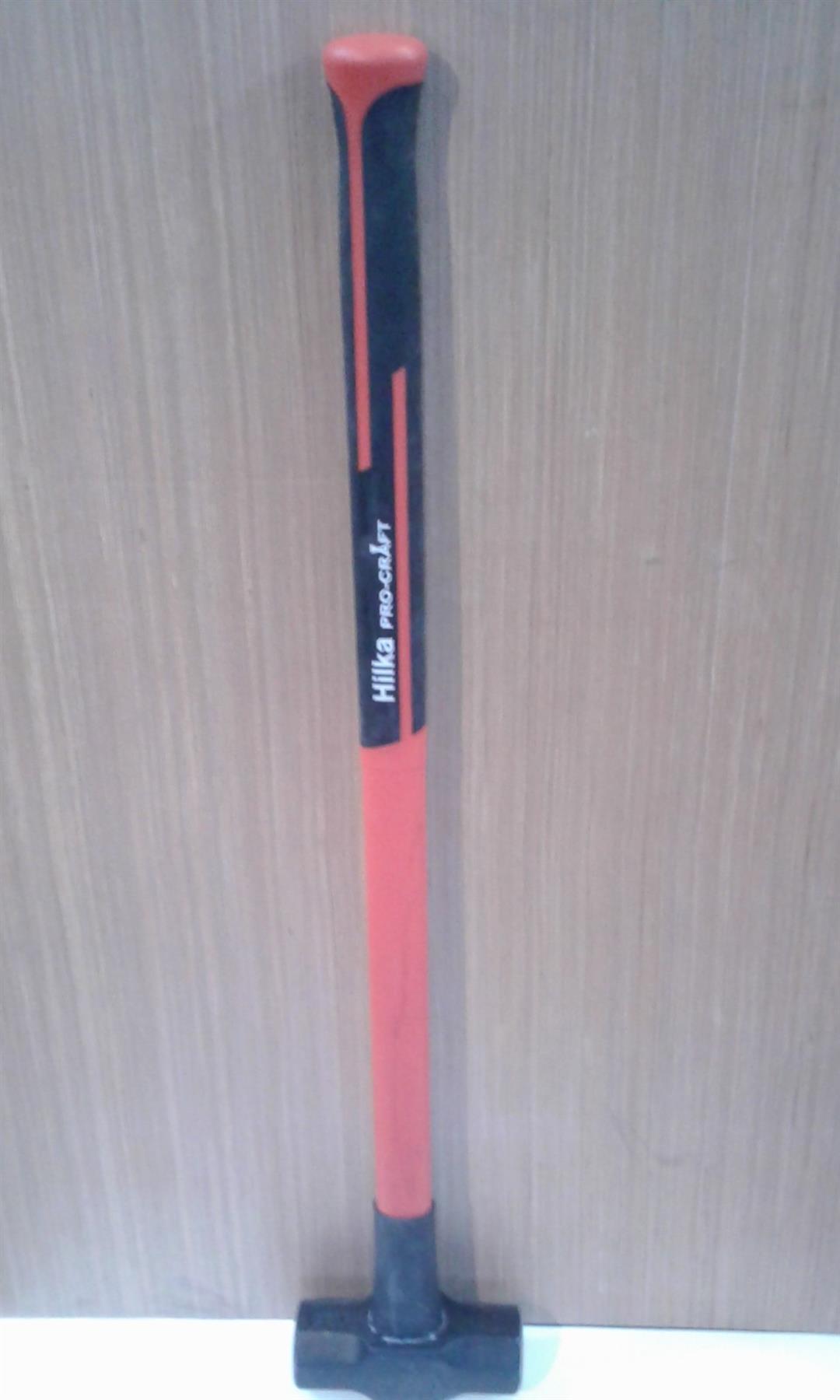 Hilka ProCraft 7lb Sledge Hammer Fibre Glass Rubber Striking Protector Handle