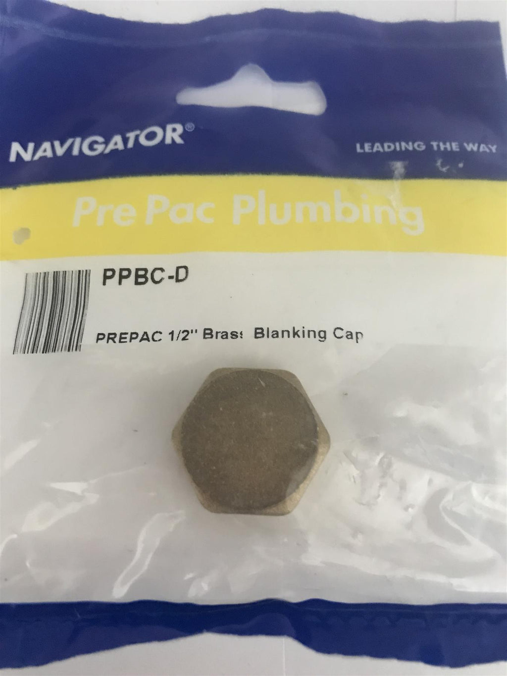 Navigator 1/2" Brass Blanking Cap PPBC-D