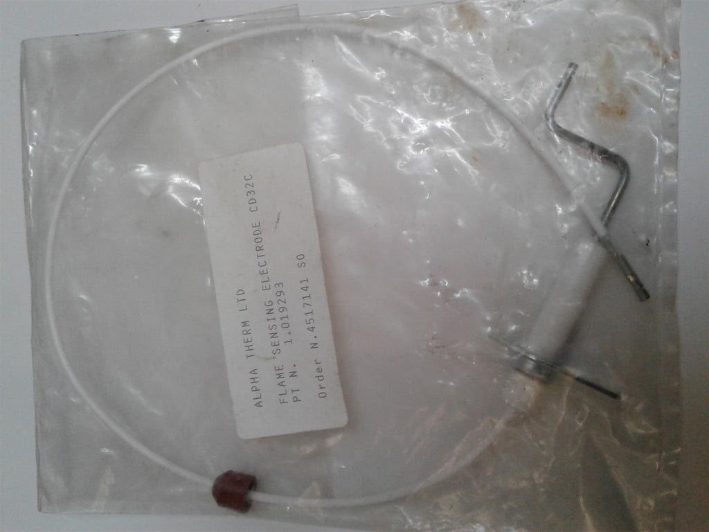 NEW ALPHA CD BOILER FLAME SENSING ELECTRODE 1.019293 LEAD