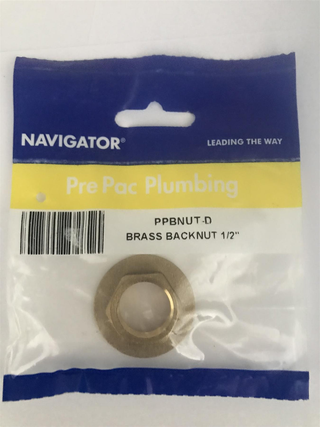 Navigator 1/2" Brass Backnut  PPBNUT-D