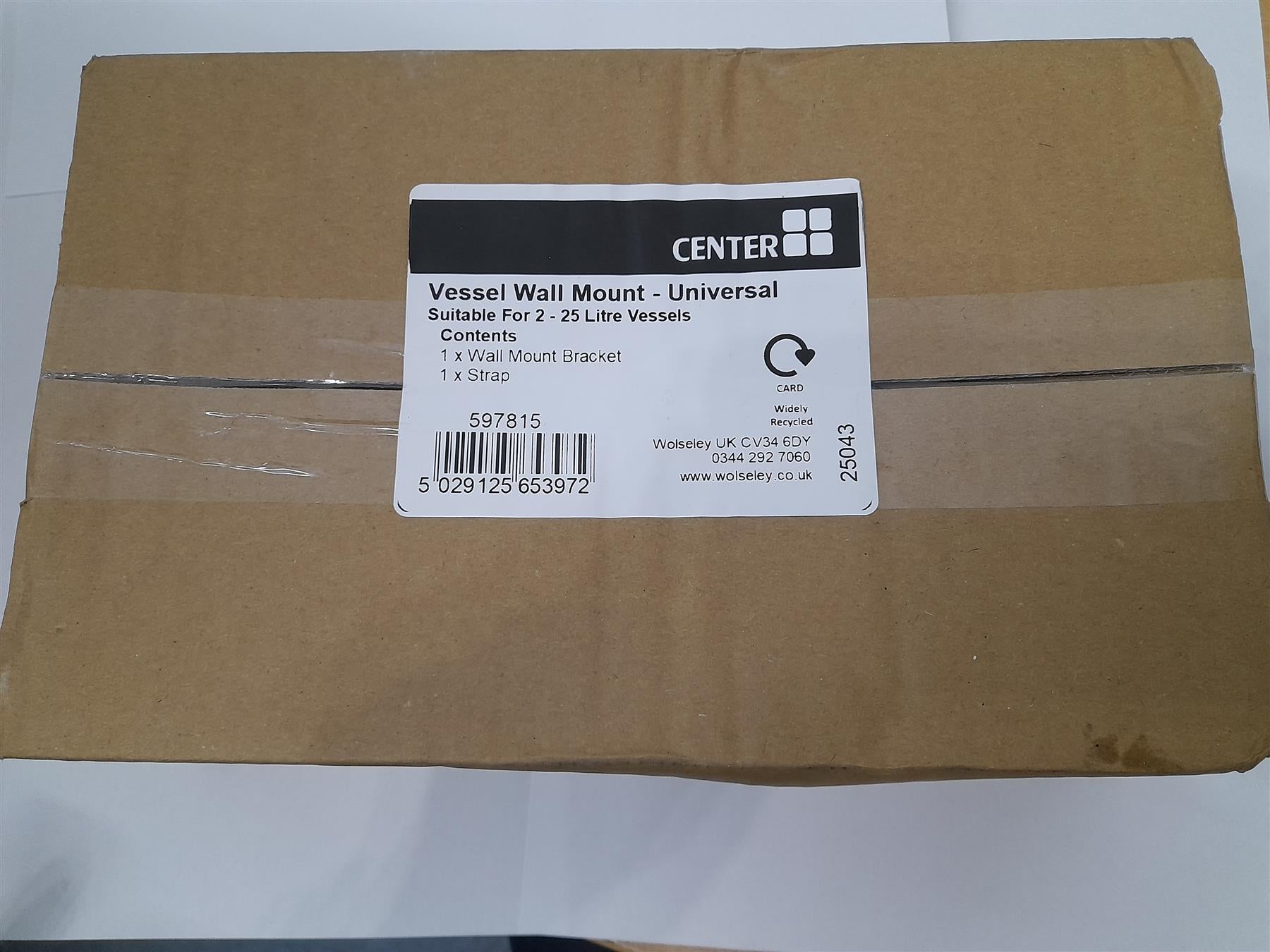 Center Universal Vessel Wall Mount 597815