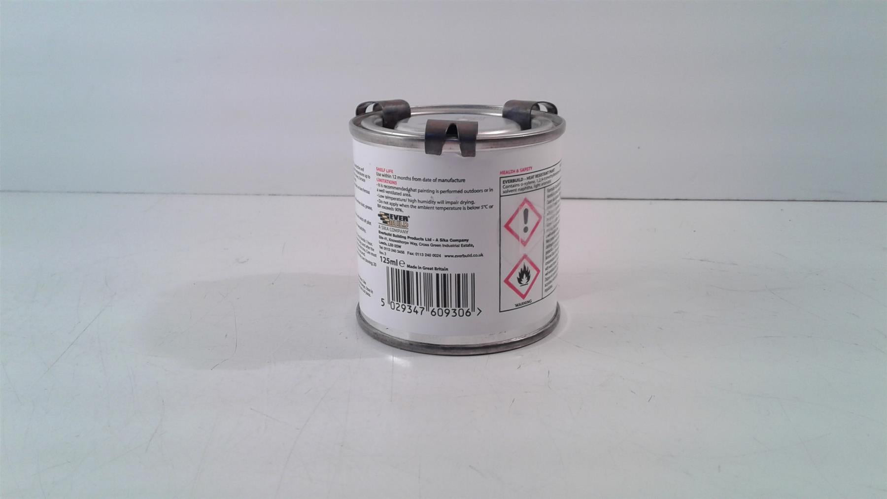 EVERBUILD 125ML HEAT RESISTANT PAINT MATT BLACK 125ml