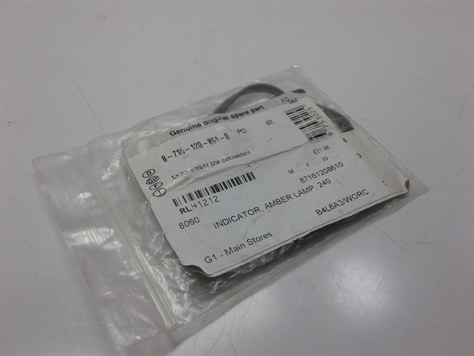 amber lamp indictor 240  87161208610
