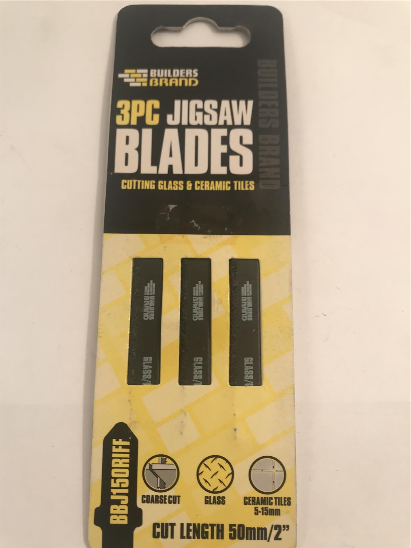 3pc Jigsaw Blades for Glass and Ceramic Tiles  BBJ150RIFF