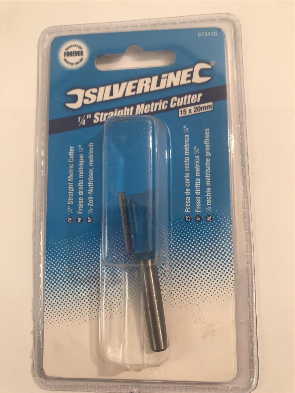 Silverline 1/4" Straight Metric Cutter 15 X 20Mm 673435