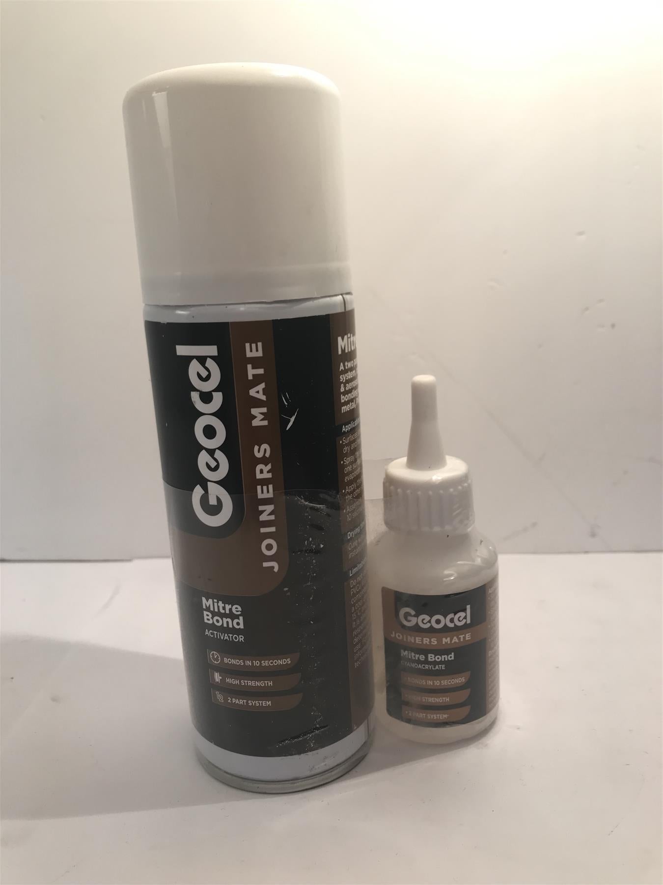 GEOCEL JOINERS MATE MITRE BOND TWO PART INSTANT FAST BONDING GLUE WOOD ADHESIVE
