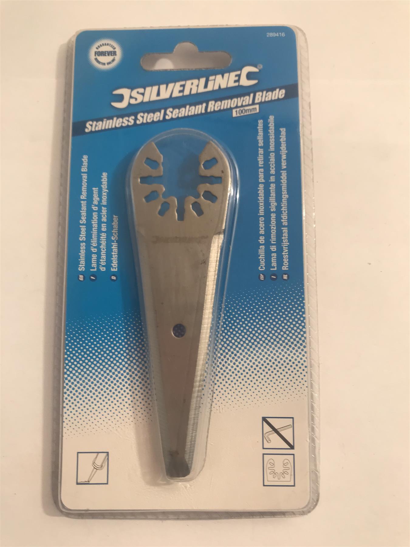 Silverline Stainless Steel Sealant Removal Blade 100mm  289416