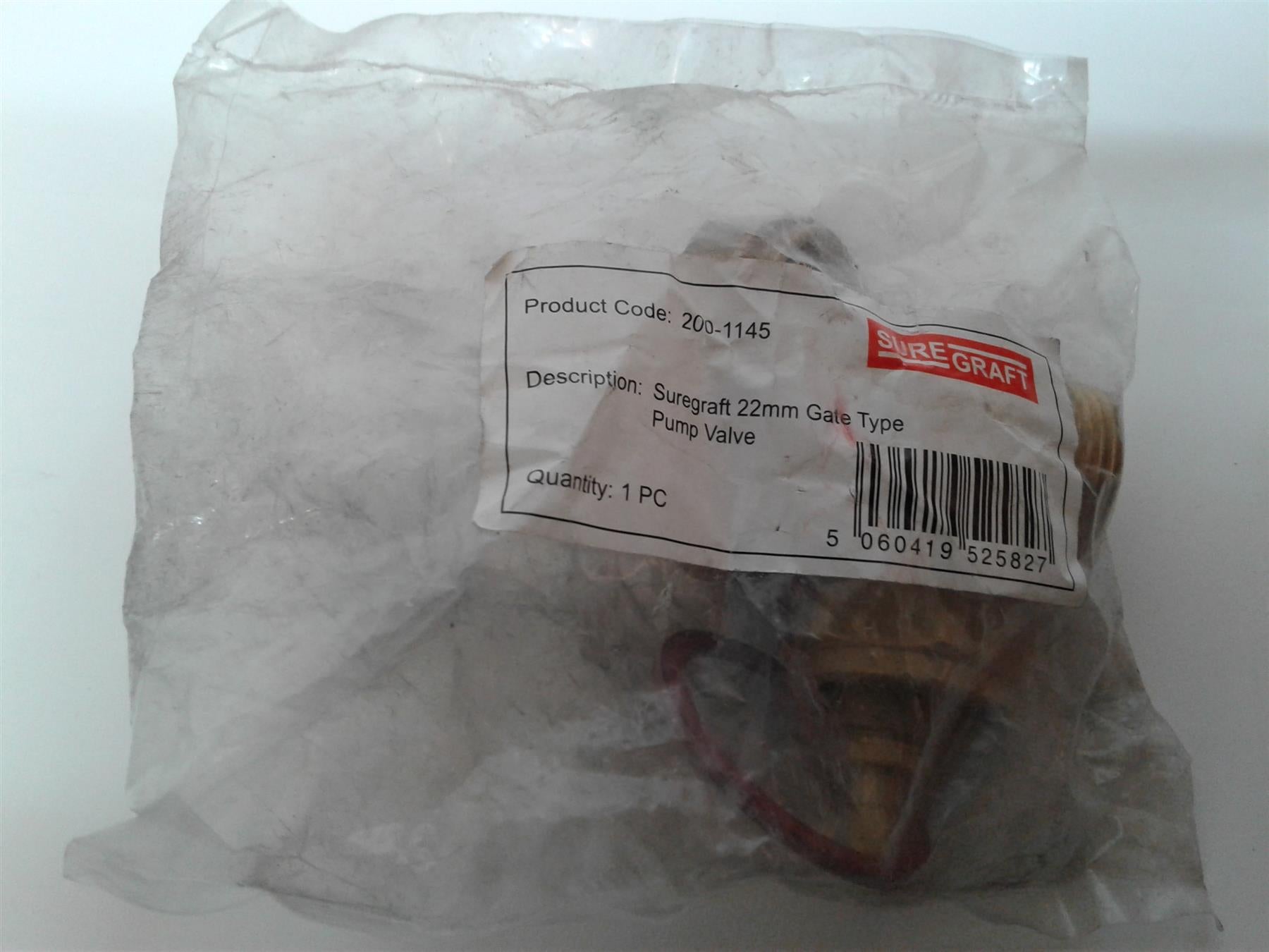 New Sure Graft 22mm Gate Type Pump Valve 200-1145