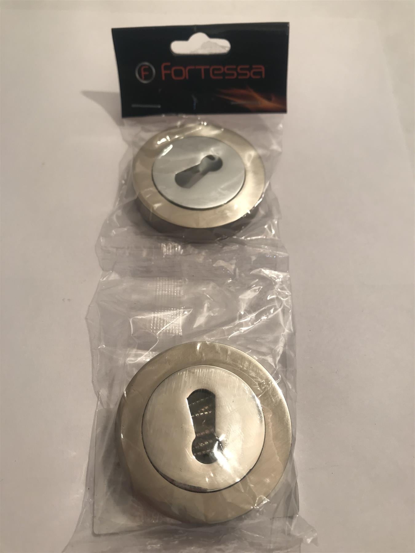 Fortessa Keyhole Escutcheon 8x51mm Satin Nickel Chrome Plated FESC-SN/CP