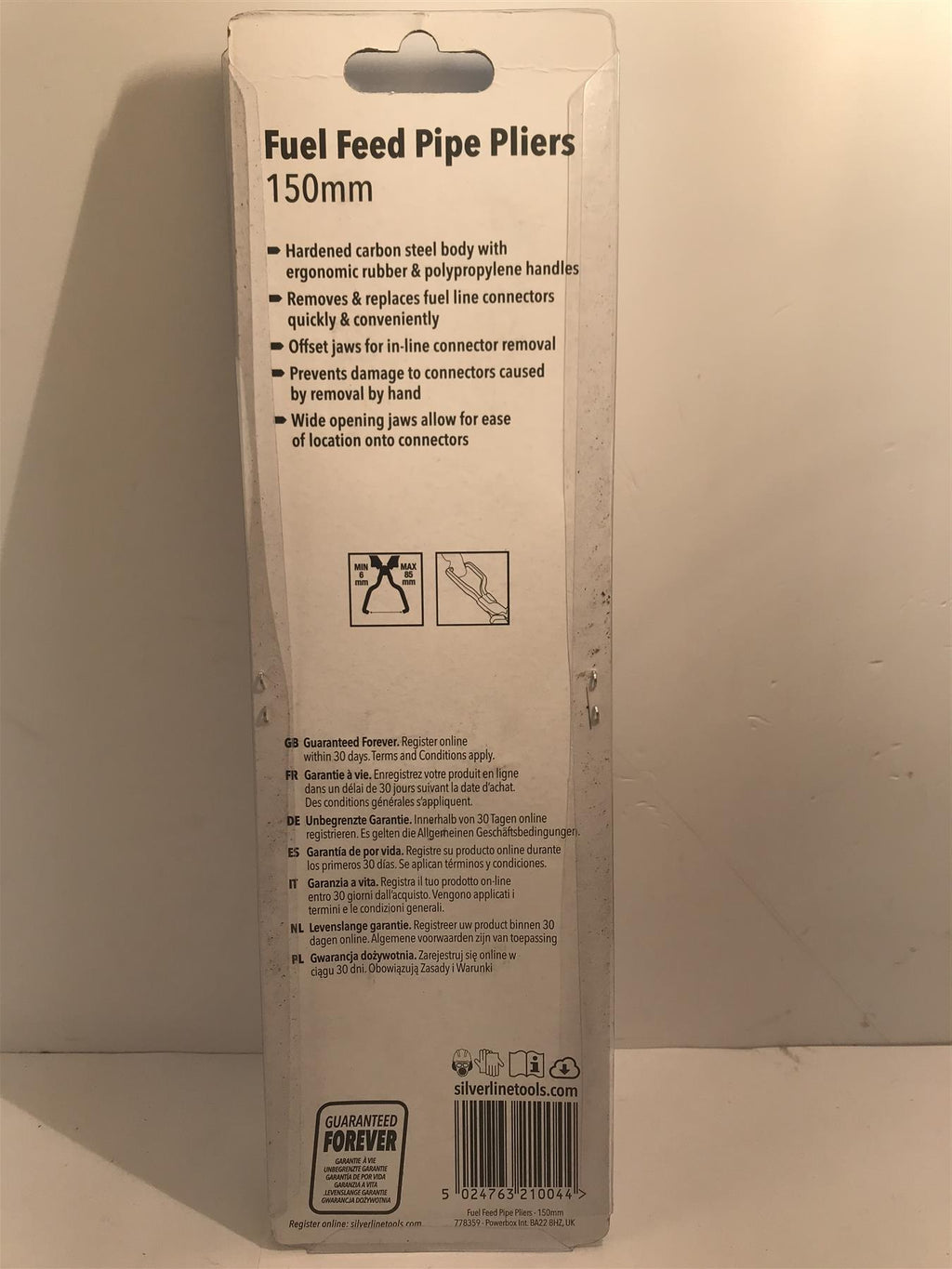 Silverline Fuel Feed Pipe Pliers 150mm  778359