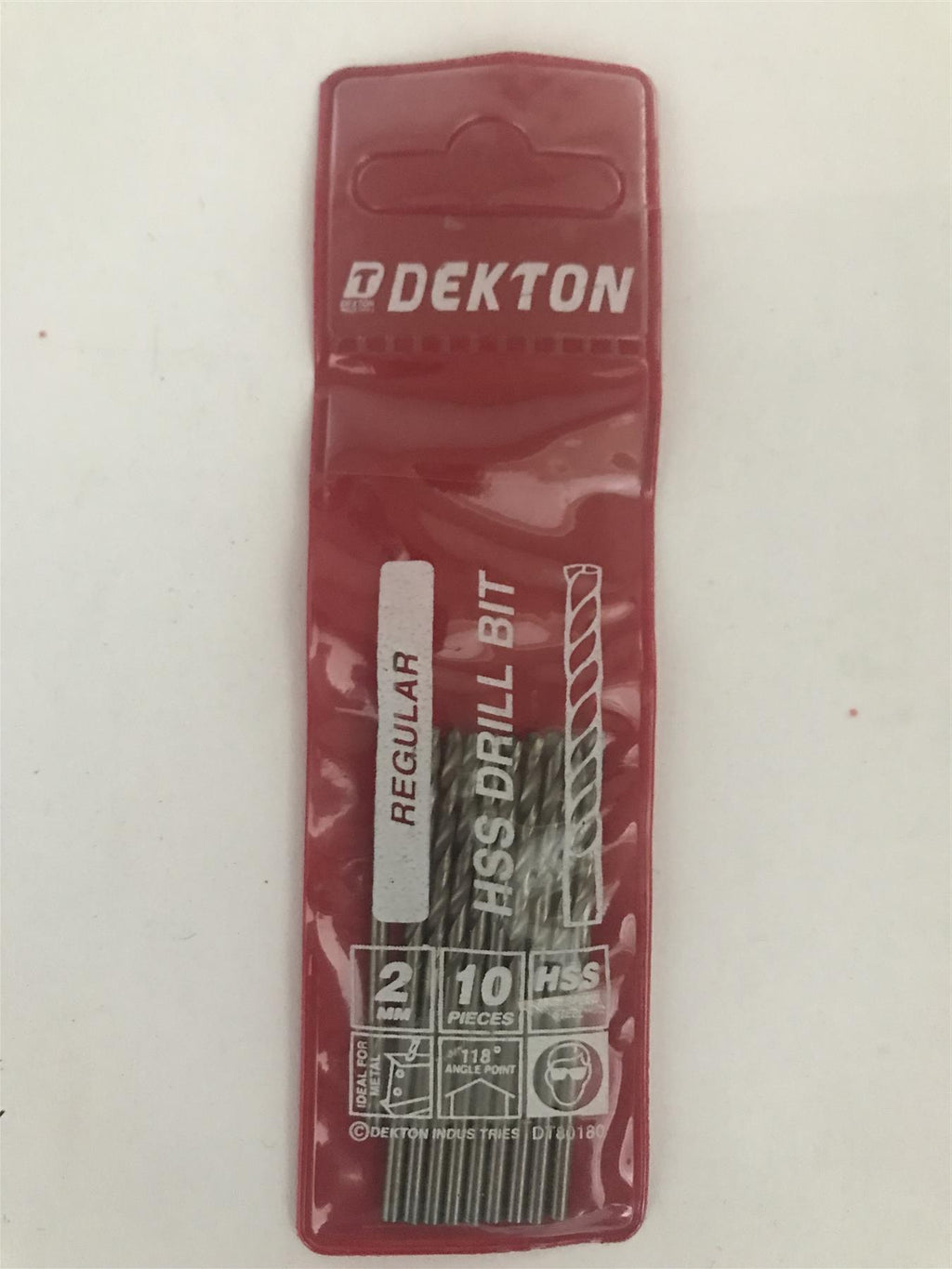 Dekton Regular HSS Drill Bit 2mm 10 Pack