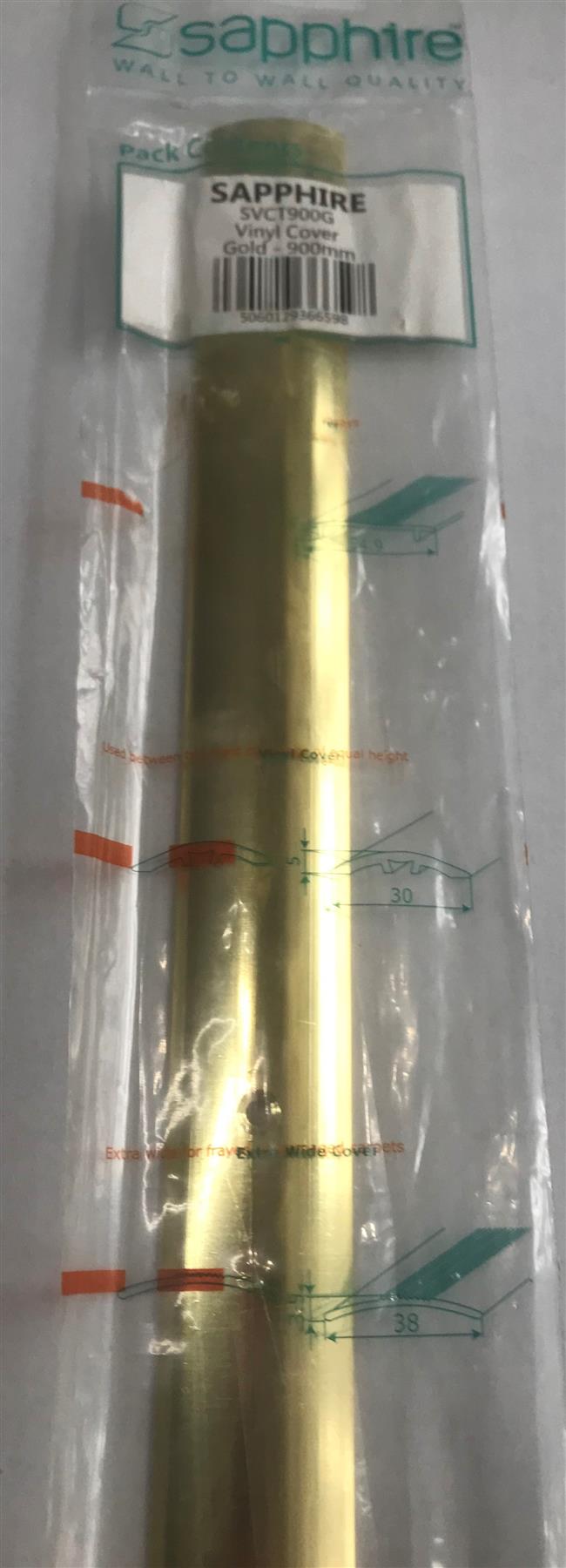 Sapphire Vinyl Cover Trim 900mm Gold  SVCT900G
