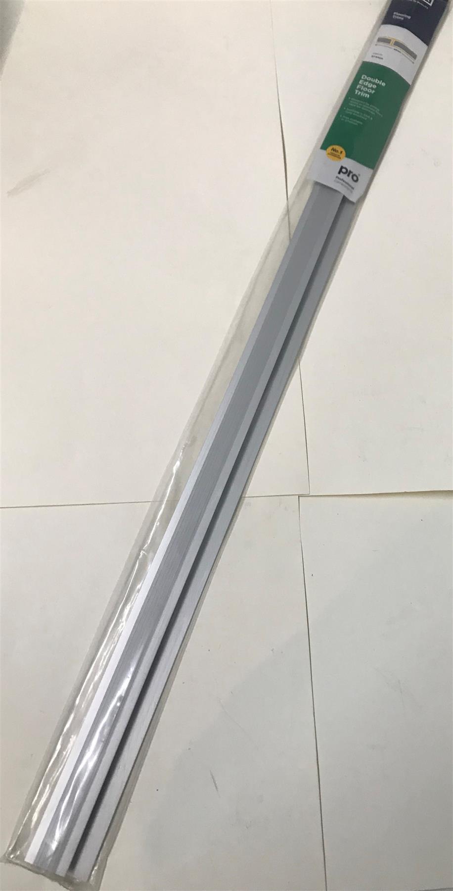 Exitex Double Edge Floor Trim Silver  914mm