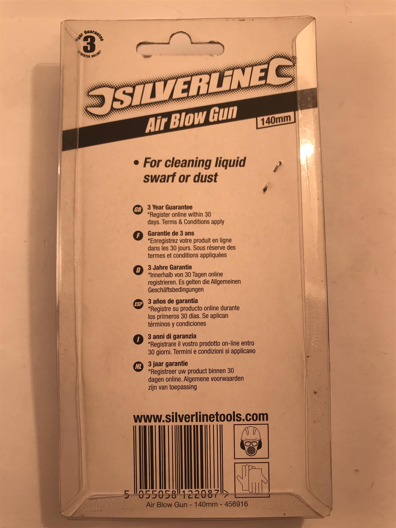 Silverline Air Blow Gun 140mm  456916