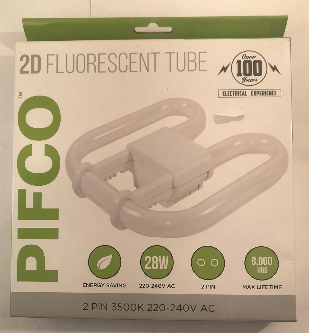 Pifco 2D Fluorescent Tube 28w 2 Pin 3500k 8000hrs  BLB1190