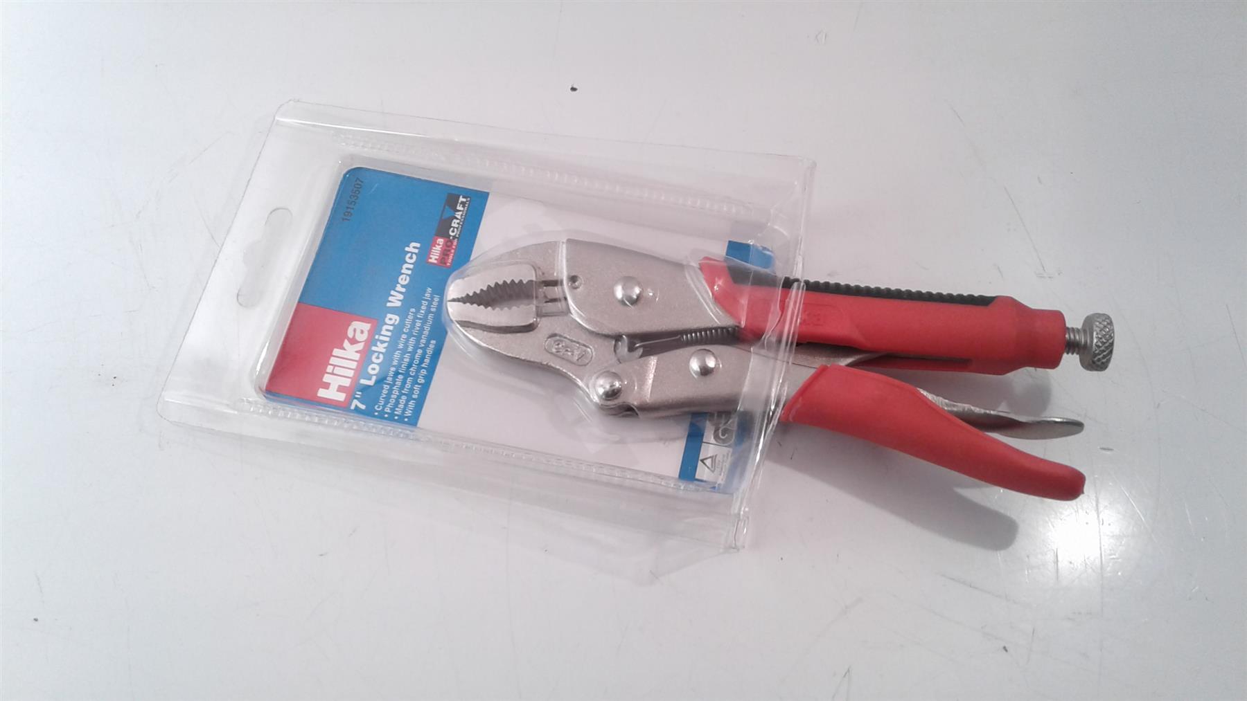 Hilka Soft Grip 7" Locking Wrench