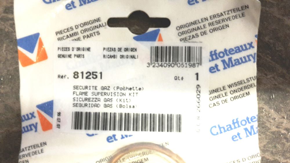 NEW CHAFFOTEAUX FLAME SUPERVISION KIT (INCOMPLETE) 60081251 81251