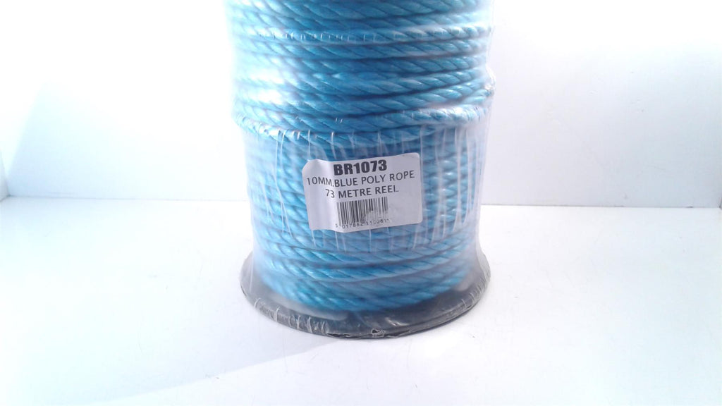 10mm BLUE POLY POLYPROPYLENE ROPE - 73m