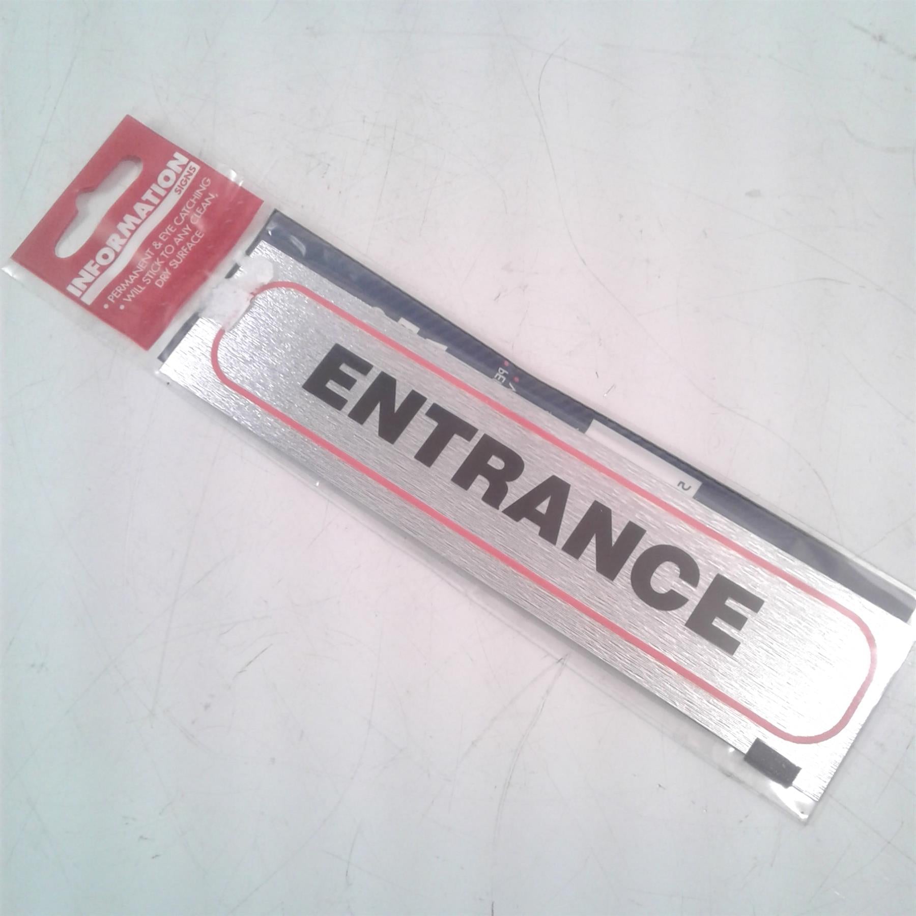 Entrance  Adhesive Sign