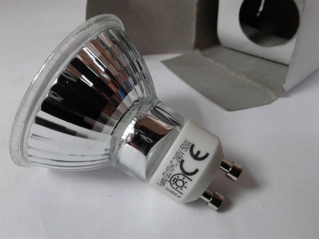 NEW 240V 50W Halogen Light Bulb GU10+C 50mm COOKER SPOTLIGHT