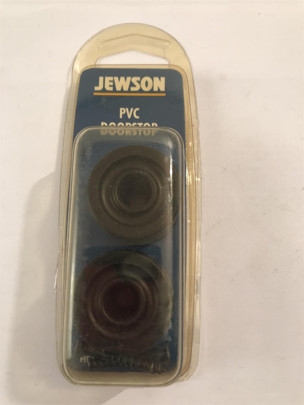 Jewson PVC Door Stop Black 34mm (2 Pack)  HENJM067